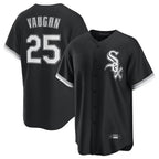 Kooe C.White Sox #25 Andrew Vaughn Player Black Home Game Stitched Jerseys