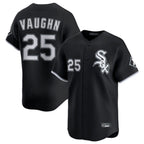 Kooe C.White Sox #25 Andrew Vaughn Player Black Limited Home Stitched Jerseys