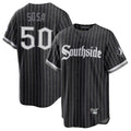 Kooe C.White Sox #50 Lenyn Sosa Player Black City Connect Home Game Stitched Jerseys