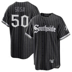 Kooe C.White Sox #50 Lenyn Sosa Player Black City Connect Home Game Stitched Jerseys