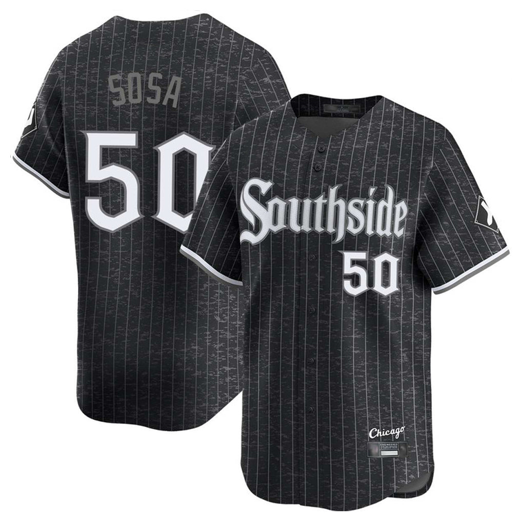 Kooe C.White Sox #50 Lenyn Sosa Player Black City Connect Limited Home Stitched Jerseys