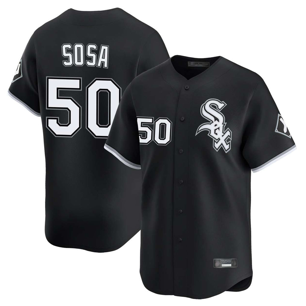 Kooe C.White Sox #50 Lenyn Sosa Player Black Limited Home Stitched Jerseys