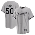 Kooe C.White Sox #50 Lenyn Sosa Player Gray Home Game Stitched Jerseys
