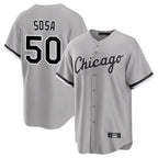 Kooe C.White Sox #50 Lenyn Sosa Player Gray Home Game Stitched Jerseys