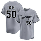 Kooe C.White Sox #50 Lenyn Sosa Player Gray Road Limited Home Stitched Jerseys