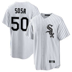 Kooe C.White Sox #50 Lenyn Sosa Player White Stripe Home Game Stitched Jerseys