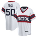 Kooe C.White Sox #50 Lenyn Sosa Player White T-shirt Home Game Stitched Jerseys