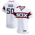 Kooe C.White Sox #50 Lenyn Sosa Player White T-shirt Limited Elite Home Stitched Jerseys