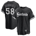 Kooe C.White Sox #58 Seranthony Dom¨ªnguez Player Black City Connect Home Game Stitched Jerseys