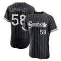 Kooe C.White Sox #58 Seranthony Dom¨ªnguez Player Black City Connect Limited Elite Home Stitched Jerseys