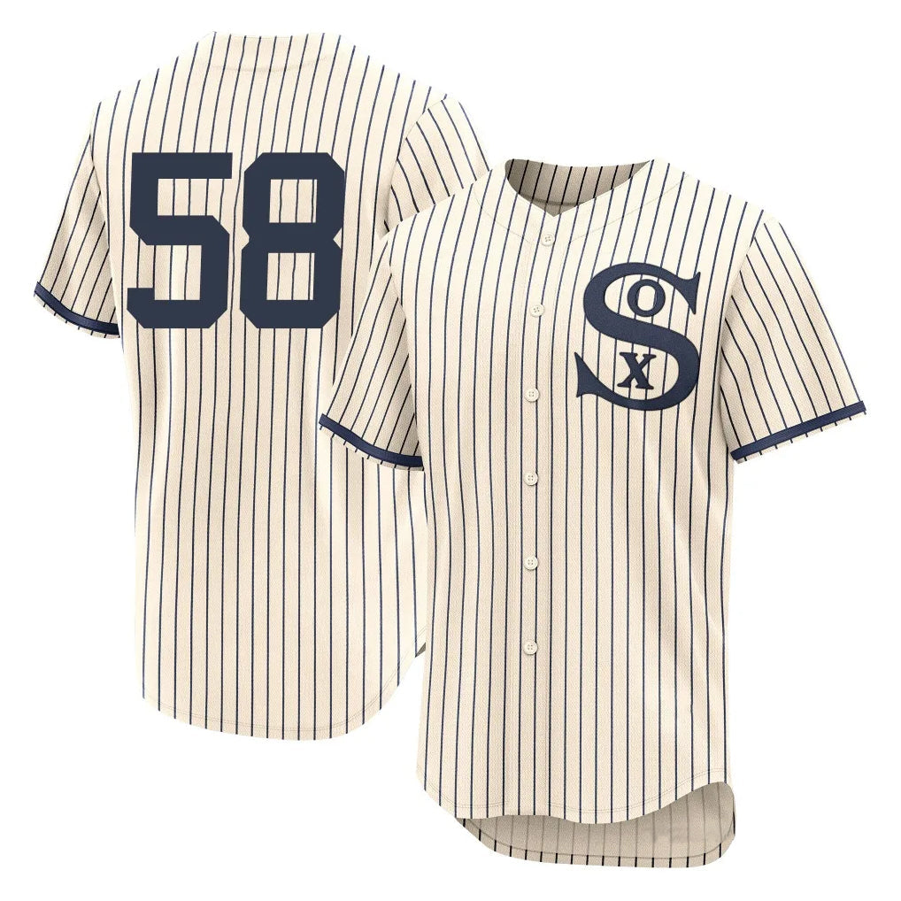 Kooe C.White Sox #58 Seranthony Dom¨ªnguez Player Cream Field of Dreams Limited Elite Home Stitched Jerseys