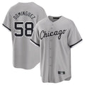 Kooe C.White Sox #58 Seranthony Dom¨ªnguez Player Gray Home Game Stitched Jerseys