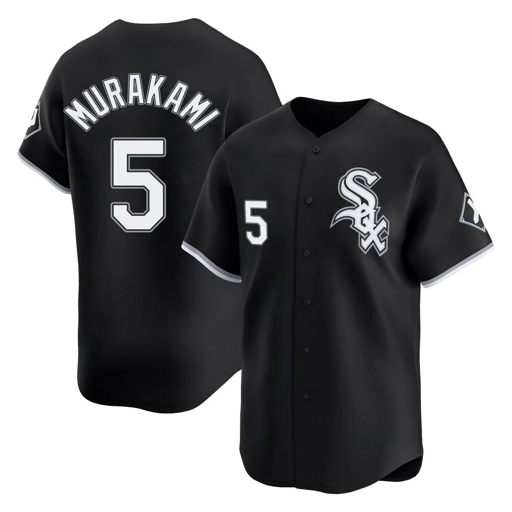 Kooe C.White Sox #5 Munetaka Murakami Player Black Limited Home Stitched Jerseys