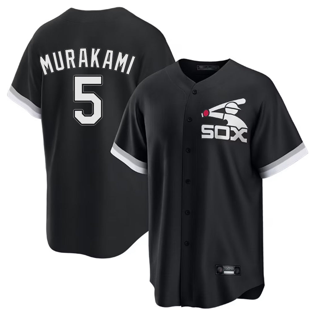 Kooe C.White Sox #5 Munetaka Murakami Player Black Spring Training Game Stitched Jerseys
