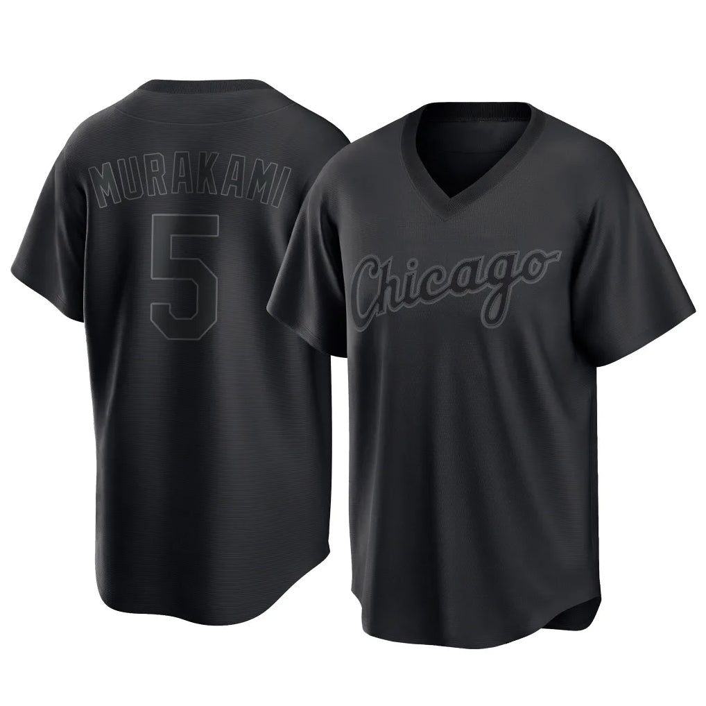 Kooe C.White Sox #5 Munetaka Murakami Player Black T-shirt Home Game Stitched Jerseys