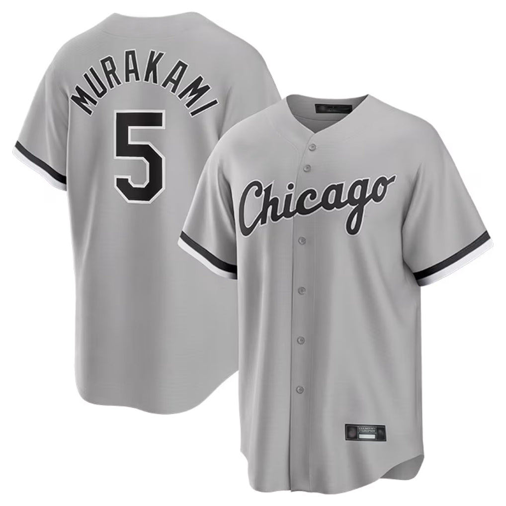 Kooe C.White Sox #5 Munetaka Murakami Player Gray Home Game Stitched Jerseys