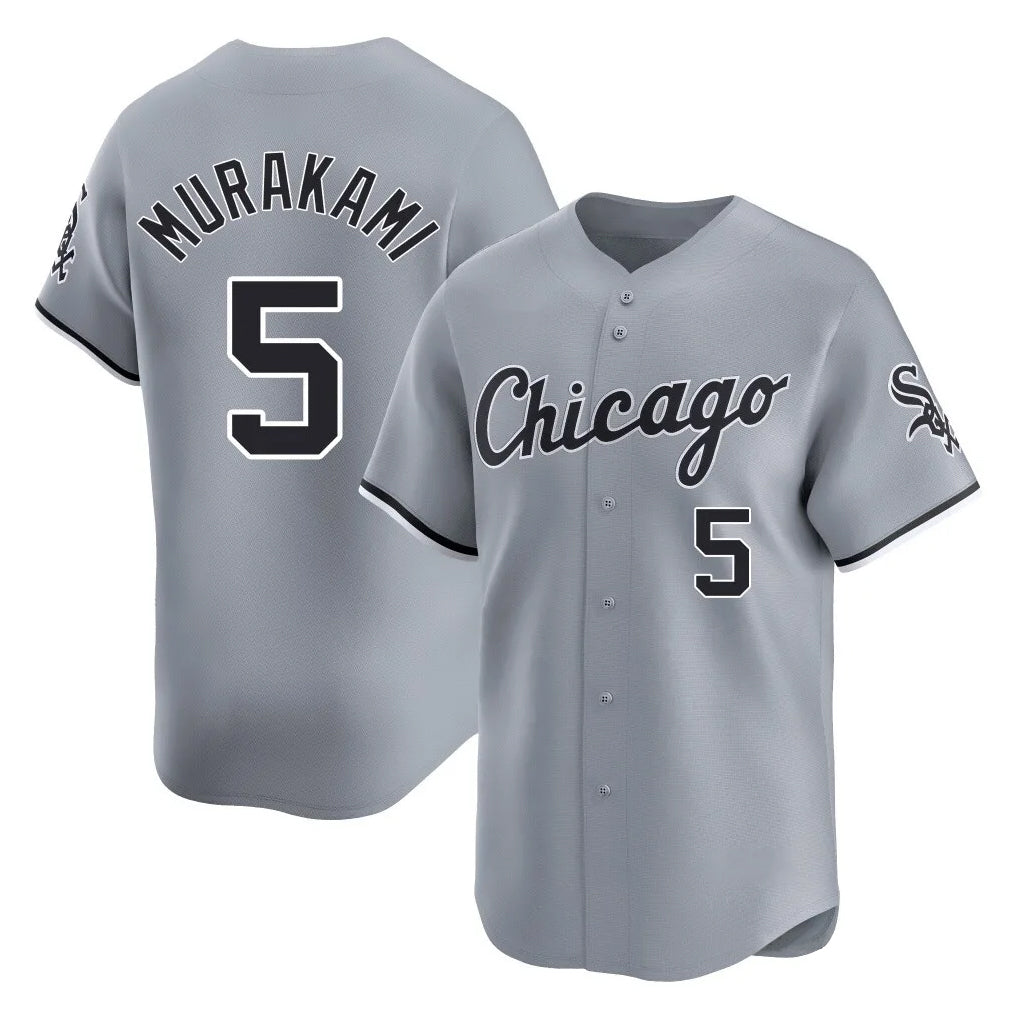 Kooe C.White Sox #5 Munetaka Murakami Player Gray Road Limited Home Stitched Jerseys