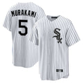 Kooe C.White Sox #5 Munetaka Murakami Player White Stripe Home Game Stitched Jerseys