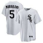 Kooe C.White Sox #5 Munetaka Murakami Player White Stripe Home Game Stitched Jerseys