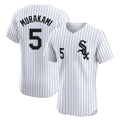 Kooe C.White Sox #5 Munetaka Murakami Player White Stripe Limited Elite Home Stitched Jerseys