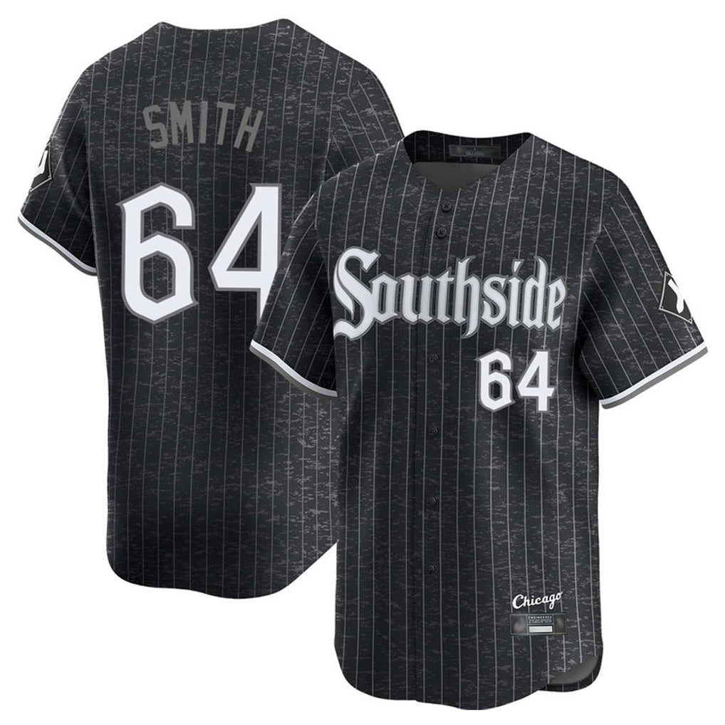 Kooe C.White Sox #64 Shane Smith Player Black City Connect Limited Home Stitched Jerseys