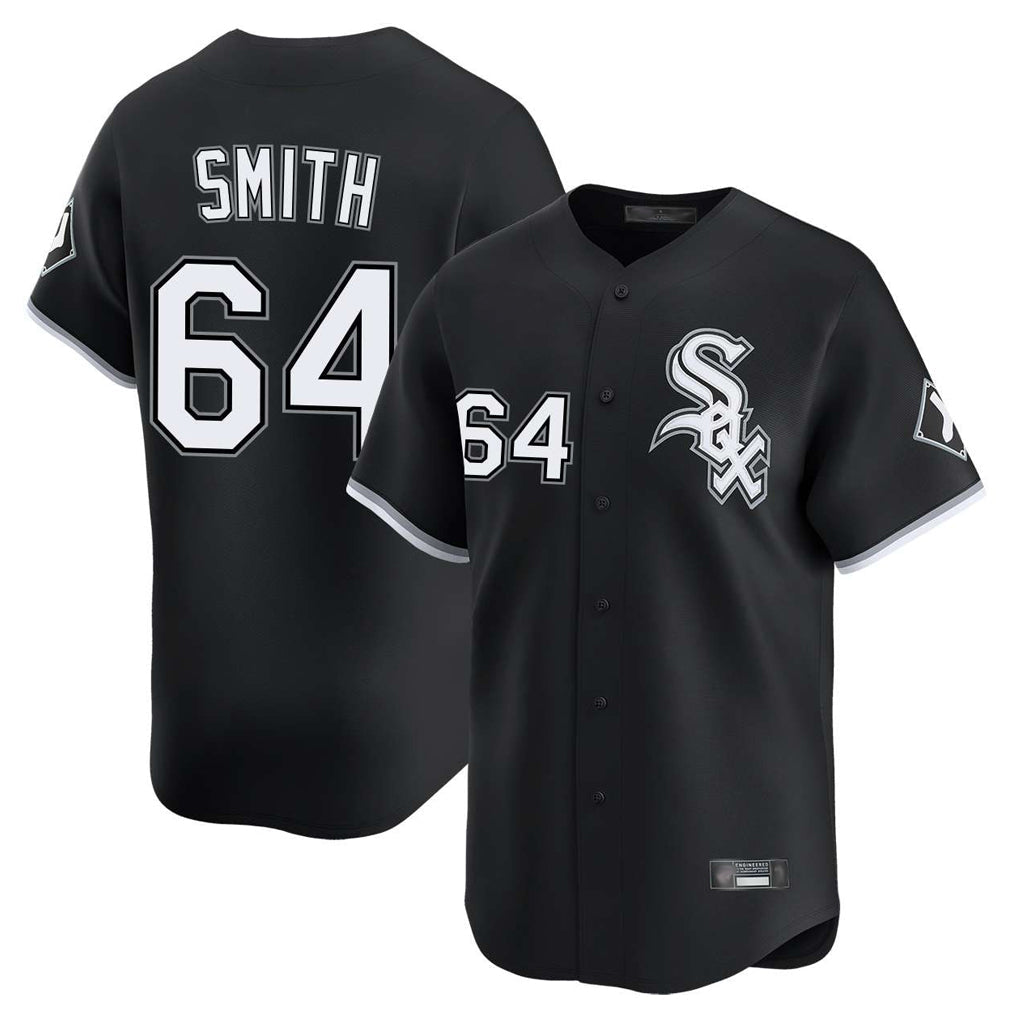 Kooe C.White Sox #64 Shane Smith Player Black Limited Home Stitched Jerseys