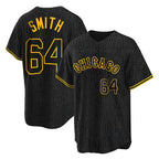 Kooe C.White Sox #64 Shane Smith Player Black Snake Skin City Home Game Stitched Jerseys