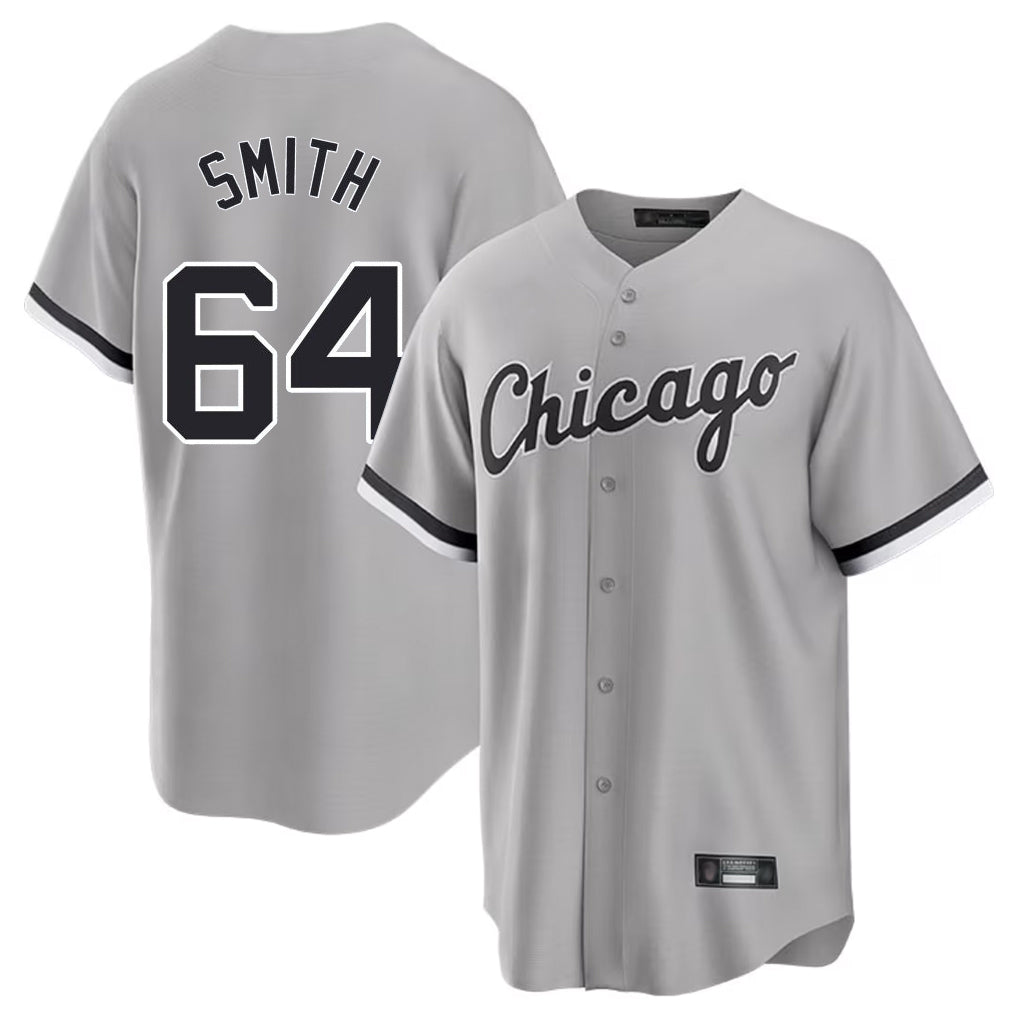 Kooe C.White Sox #64 Shane Smith Player Gray Home Game Stitched Jerseys