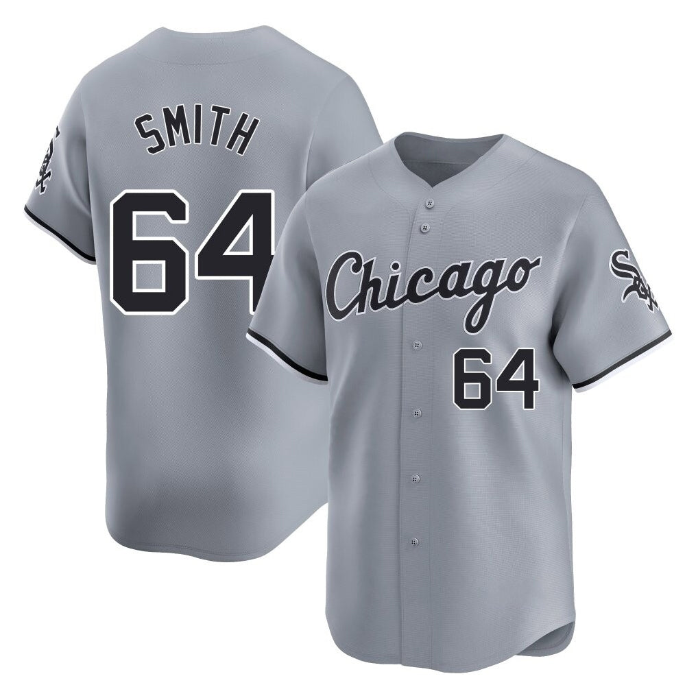 Kooe C.White Sox #64 Shane Smith Player Gray Road Limited Home Stitched Jerseys