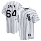 Kooe C.White Sox #64 Shane Smith Player White Stripe Home Game Stitched Jerseys