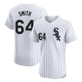 Kooe C.White Sox #64 Shane Smith Player White Stripe Limited Elite Home Stitched Jerseys