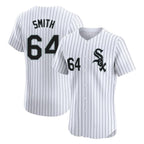 Kooe C.White Sox #64 Shane Smith Player White Stripe Limited Elite Home Stitched Jerseys