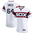 Kooe C.White Sox #64 Shane Smith Player White T-shirt Limited Elite Home Stitched Jerseys