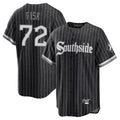Kooe C.White Sox #72 Carlton Fisk Player Black City Connect Home Game Stitched Jerseys