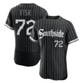 Kooe C.White Sox #72 Carlton Fisk Player Black City Connect Limited Elite Home Stitched Jerseys