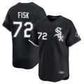 Kooe C.White Sox #72 Carlton Fisk Player Black Limited Home Stitched Jerseys
