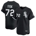 Kooe C.White Sox #72 Carlton Fisk Player Black Limited Home Stitched Jerseys
