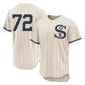 Kooe C.White Sox #72 Carlton Fisk Player Cream Field of Dreams Limited Elite Home Stitched Jerseys
