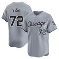 Kooe C.White Sox #72 Carlton Fisk Player Gray Road Limited Home Stitched Jerseys