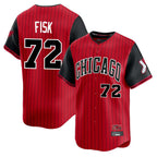 Kooe C.White Sox #72 Carlton Fisk Player Red City Connect Limited Home Stitched Jerseys
