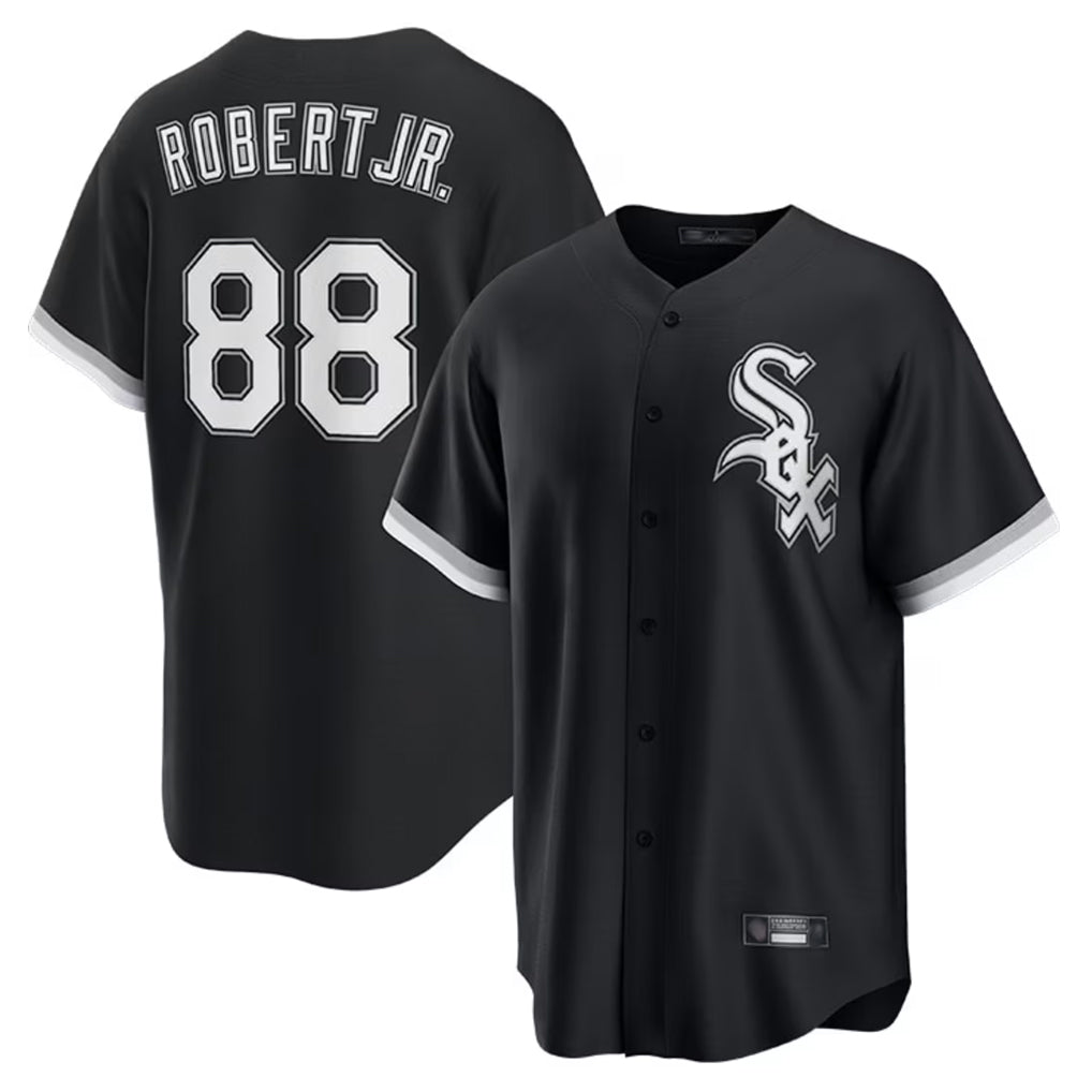 Kooe C.White Sox #88 Luis Robert Jr Player Black Home Game Stitched Jerseys