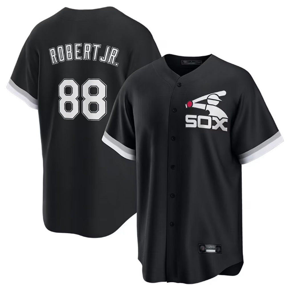 Kooe C.White Sox #88 Luis Robert Jr Player Black Spring Training Game Stitched Jerseys
