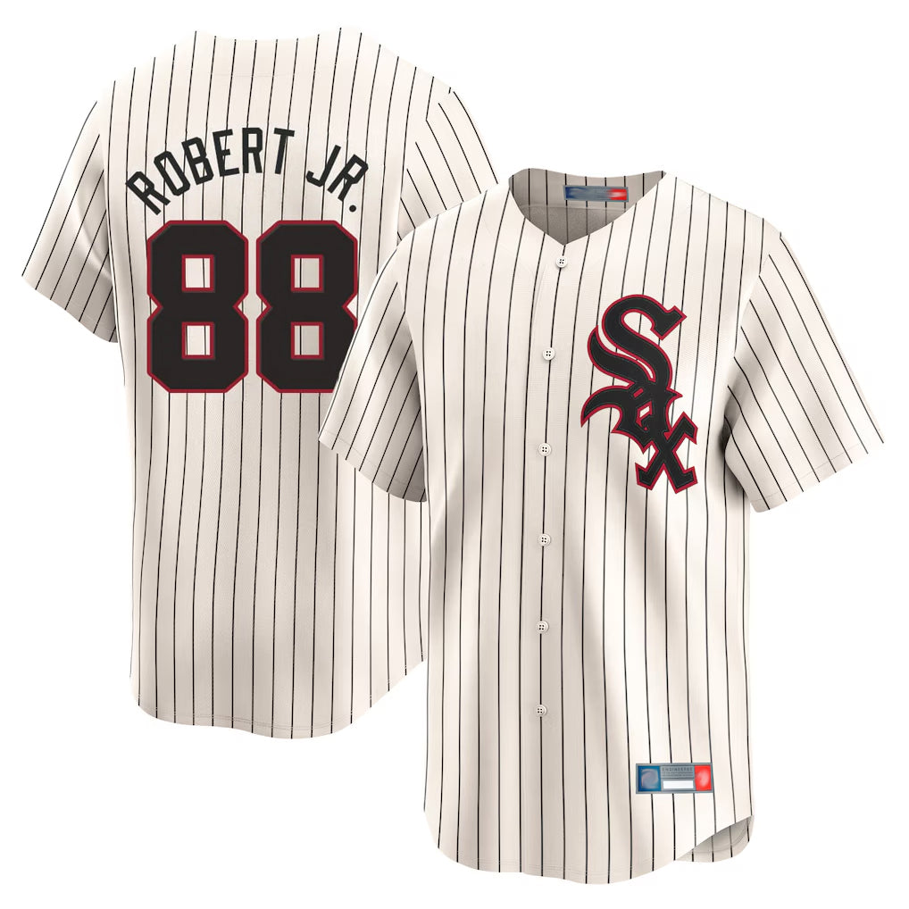 Kooe C.White Sox #88 Luis Robert Jr Player Cream Cooperstown Collection Limited Home Stitched Jerseys