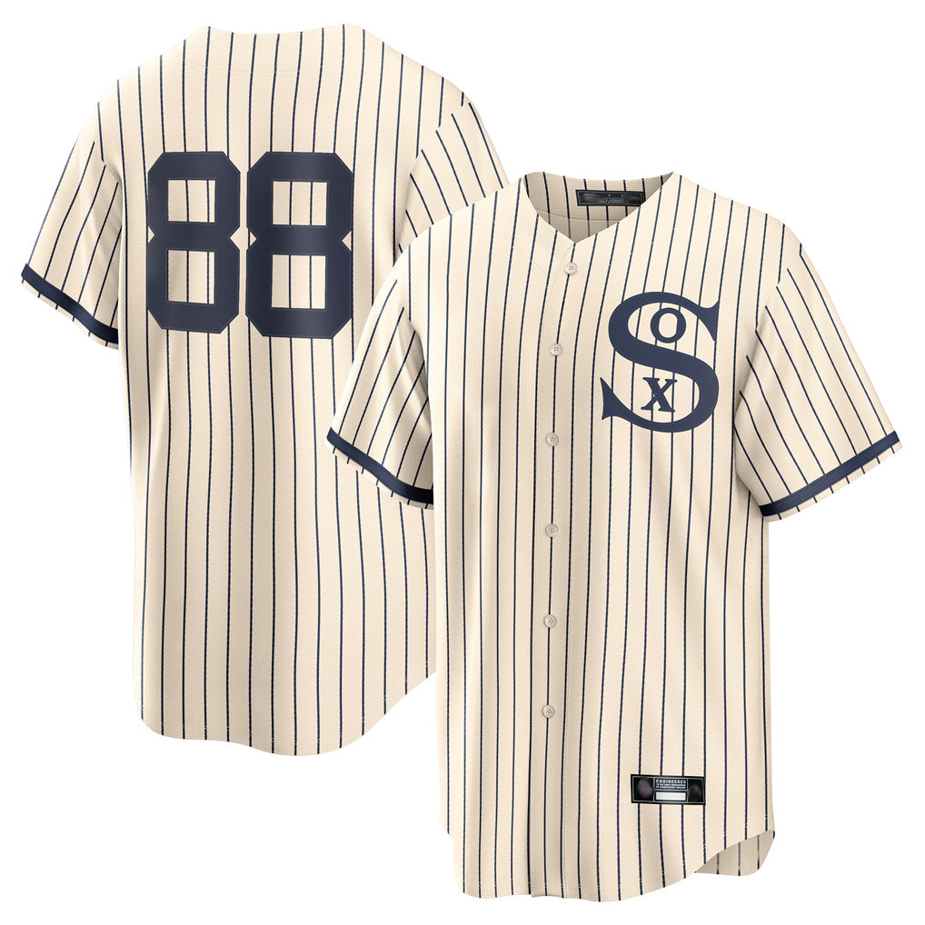 Kooe C.White Sox #88 Luis Robert Jr Player Cream Field of Dreams Home Game Stitched Jerseys