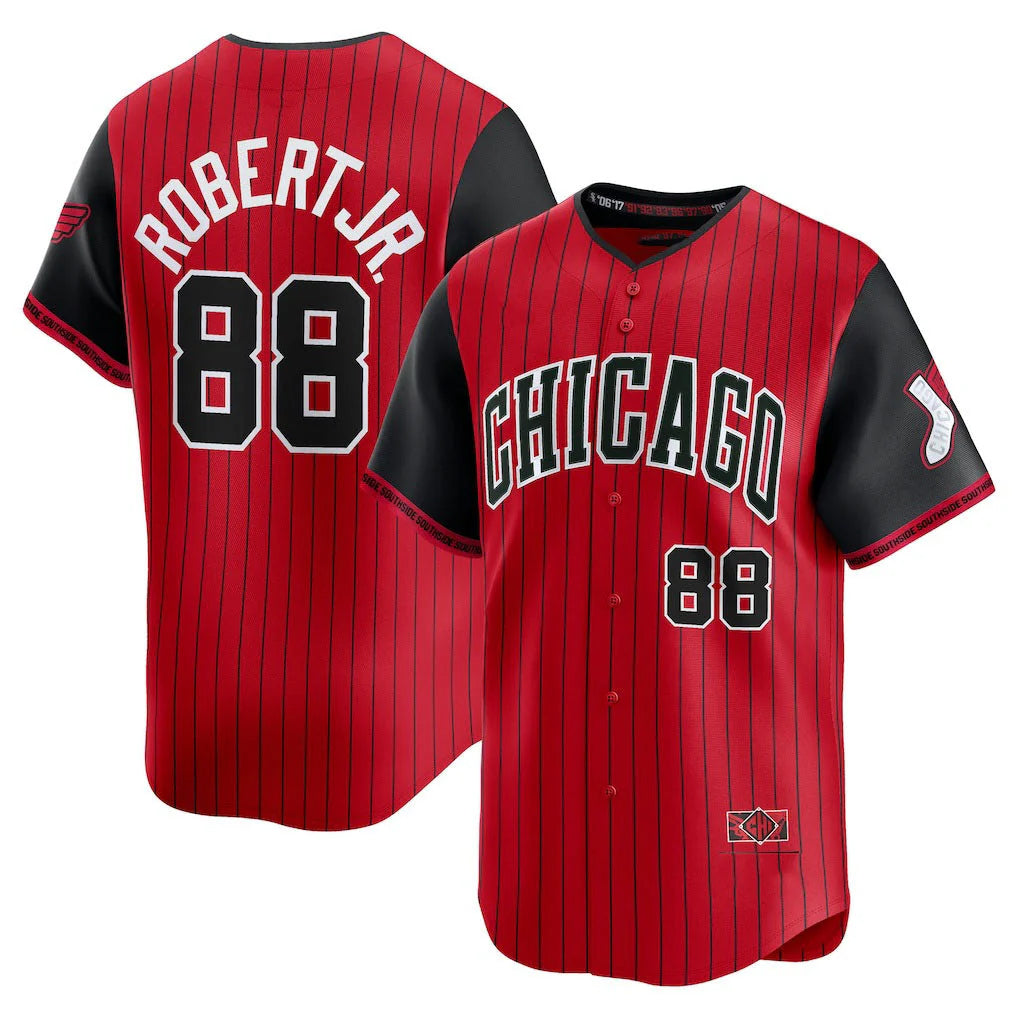 Kooe C.White Sox #88 Luis Robert Jr Player Red City Connect Limited Home Stitched Jerseys
