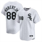 Kooe C.White Sox #88 Luis Robert Jr Player White Stripe Limited Home Stitched Jerseys
