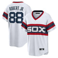 Kooe C.White Sox #88 Luis Robert Jr Player White T-shirt Home Game Stitched Jerseys
