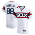 Kooe C.White Sox #88 Luis Robert Jr Player White T-shirt Limited Elite Home Stitched Jerseys