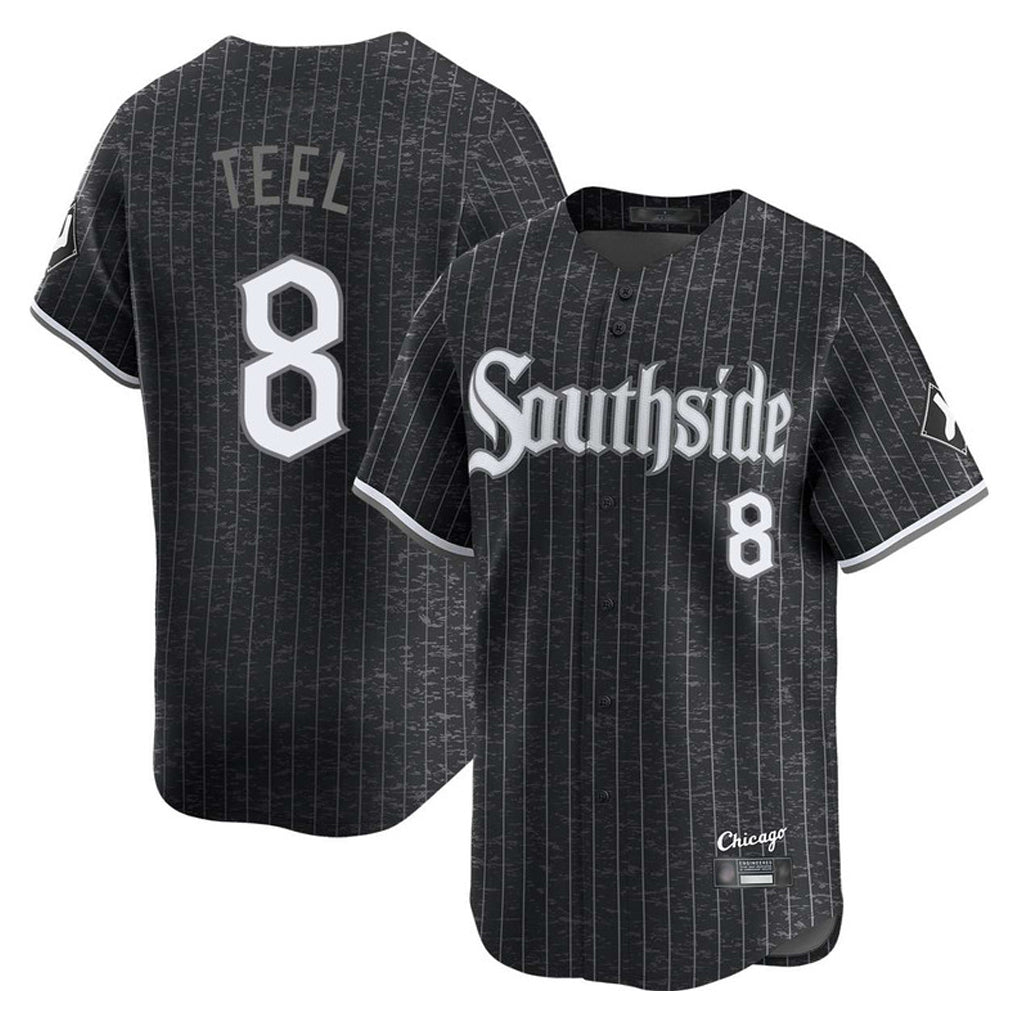 Kooe C.White Sox #8 Kyle Teel Player Black City Connect Limited Home Stitched Jerseys