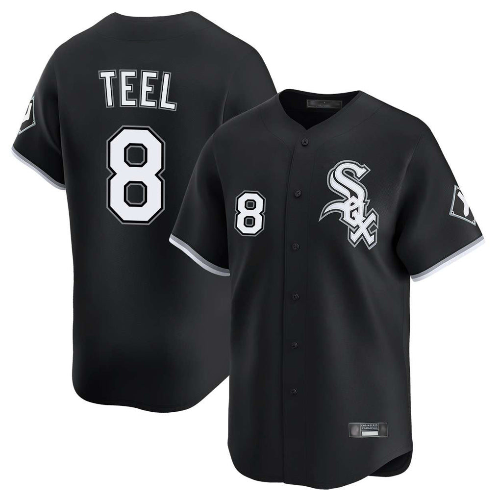 Kooe C.White Sox #8 Kyle Teel Player Black Limited Home Stitched Jerseys